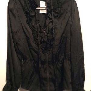 Lapis Black long sleeve blouse